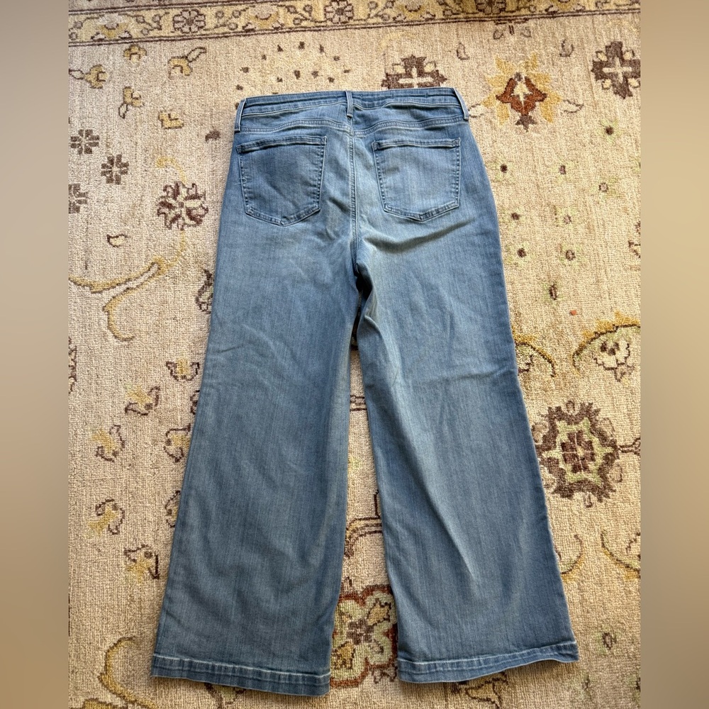 NYDJ Teresa wide leg ankle jeans. Size 8. - Picture 4 of 5